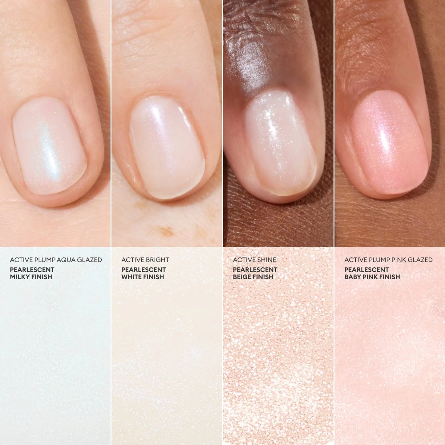 Manucurist Active Plump Aqua Glazed - Nail Strengthener & Enhancer - Volumizing Effect for Fuller Nails