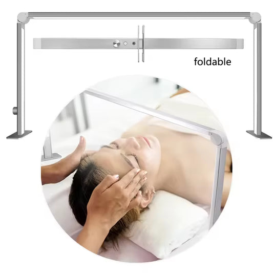 Modern Aluminum LED Desk Lamp – Portable, Dimmable, Adjustable Brightness, Eye-Caring Light, Silver
